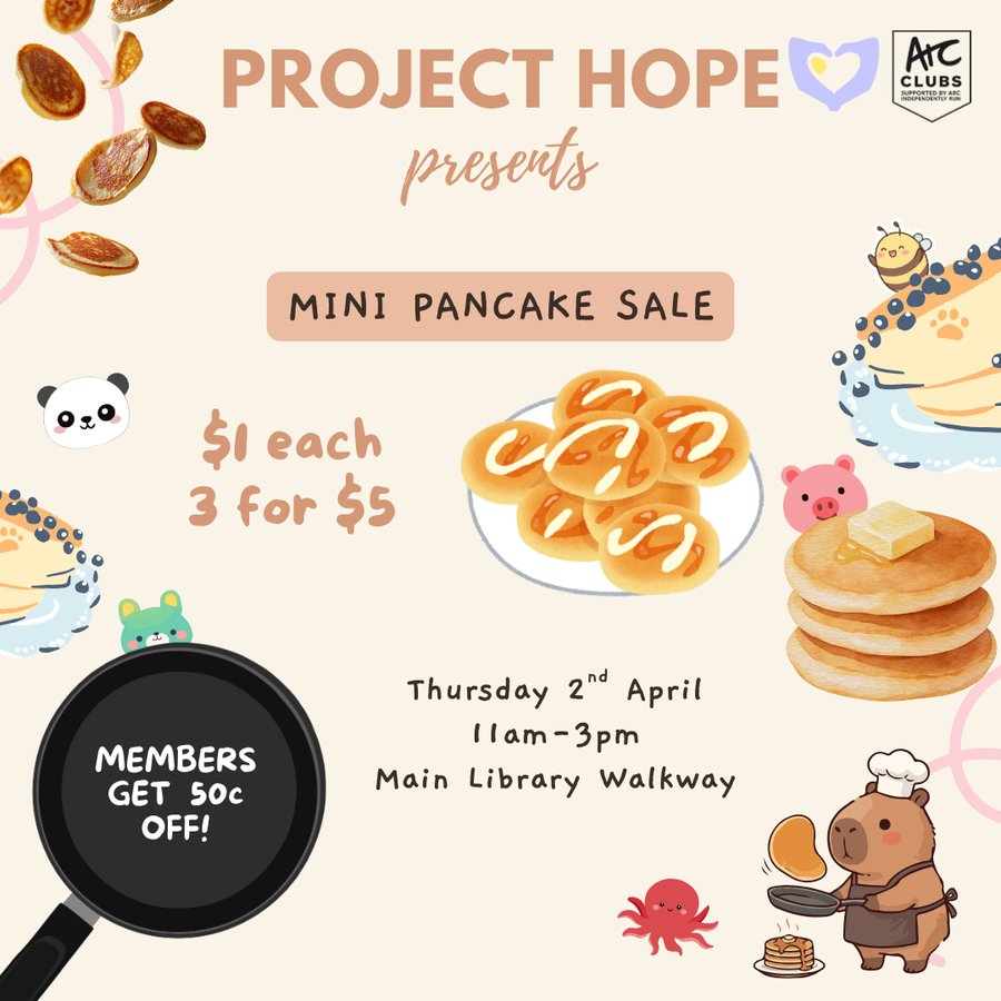 Mini Pancake Sale event poster